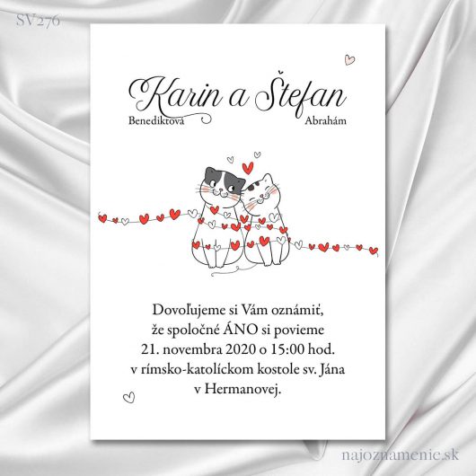 Svadobné oznámenie - SV276